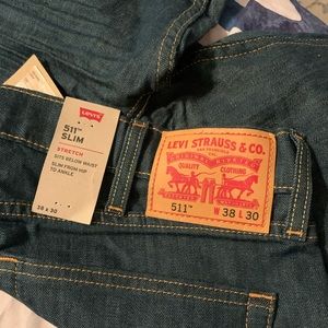 NWT Men’s Levis 511 Slim stretch denim